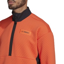 adidas Fleece Pullover Terrex Utilitas Hike Half-Zip orange Men